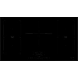 Smeg SIM592B 90cm Slider Touch Control MultiZone Induction Hob with Angled Edge Glass in Black Glass